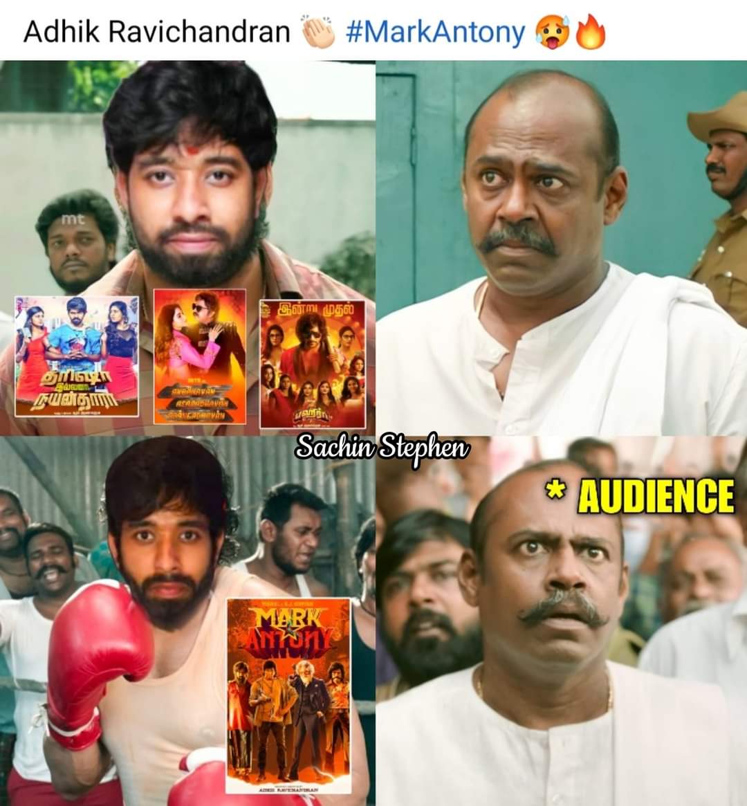 Vinayagam_twts_'s tweet image. Comeback 😎

#MarkAnthony #AdhikRavichandran 
#MarkAntonyReview