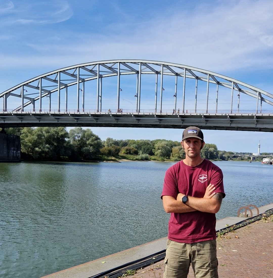 Sacred ground, Arnhem Bridge. 
#theparachuteregiment
#airborneforces
#holland
#arnhem 
#reg