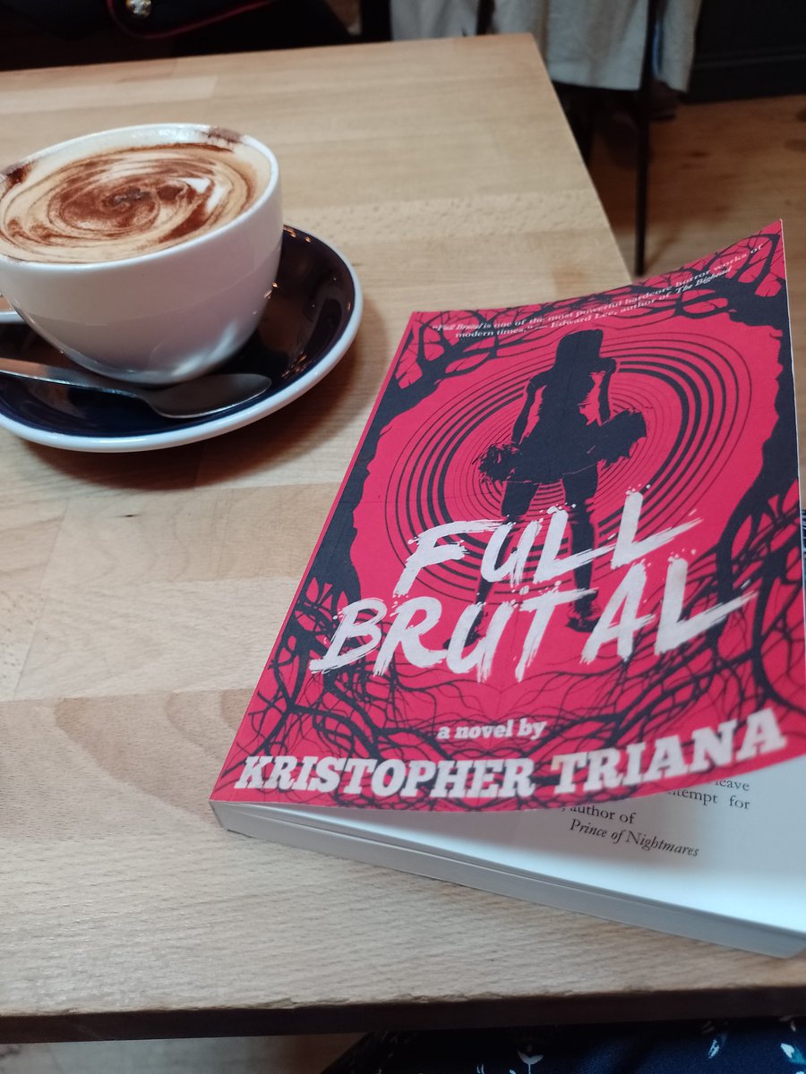Coffee, good music and the starting of #FullBrutal by  <a href="/KoyoteKris/">Kristopher Triana</a>. I'm fairly sure this is what Saturday was made for. #SaturdayMood #coffeelovers #Nottingham #readingcommunity 📚☕