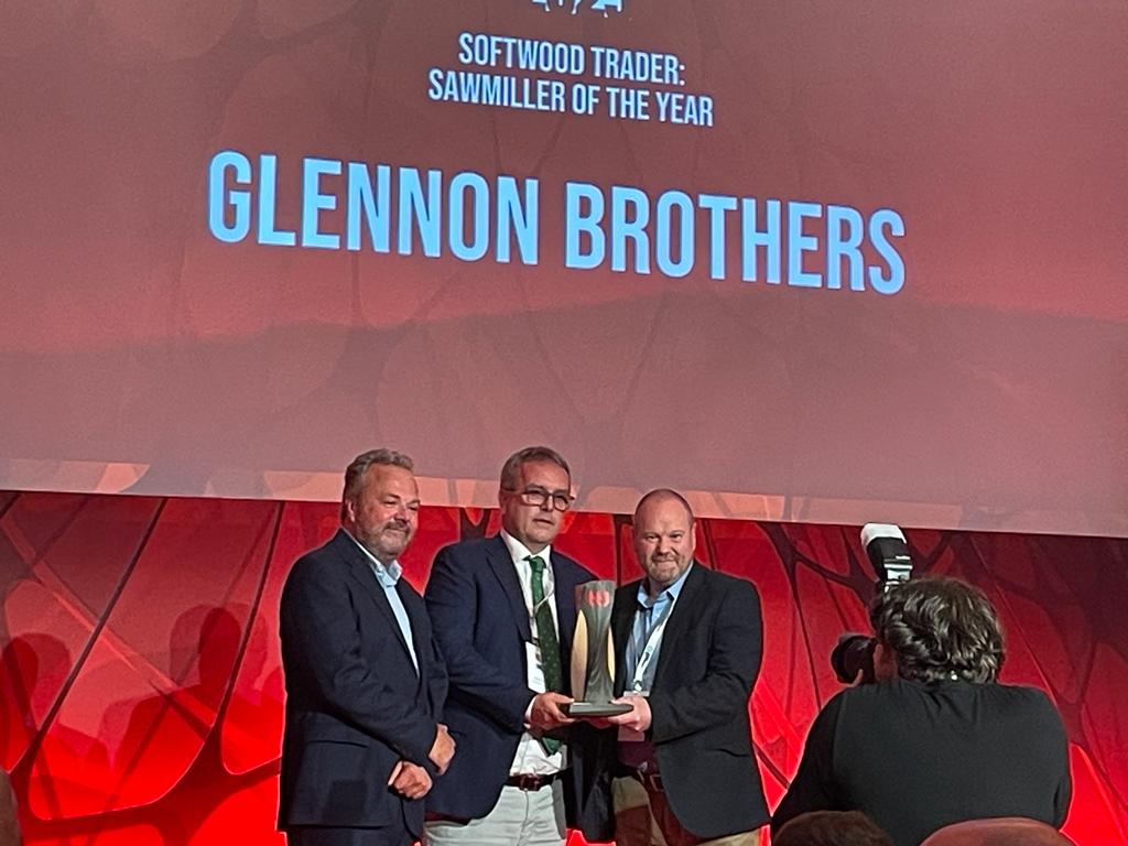 Thanks to our customers who backed us the last 5 years!-It's YOU who have given this award. Delighted to receive this on behalf of the dedicated & dynamic teams that make up @GlennonBrothers & @balcastimber @_FIIreland @forestsandwood @Hardwareassoc @bmf_merchants @TimberDevUK