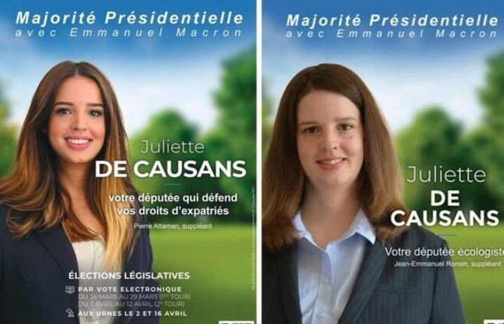 vl_plus's tweet image. Une candidate française au Sénat et « au look hollywoodien » avait quelque peu modifié sa photo promotionnelle.

Sur la photo de gauche, Juliette de Cauzans ressemble à une jeune fille au look hollywoodien, note The Telegraph, mais en réalité la politicienne a environ 40 ans et…