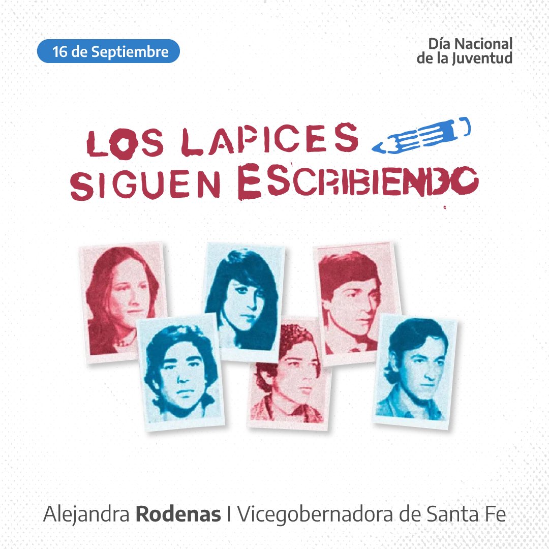 rodenasale's tweet photo. 47 años de #LaNocheDeLosLapices
Los lápices siguen escribiendo: las huellas indelebles de la historia no podrán ser vulneradas.
Hoy más que nunca, frente a los negacionismos: MEMORIA
Lo sueños no se proscriben.
Dijimos #NuncaMas y así será. https://t.co/R5AKPwfScq