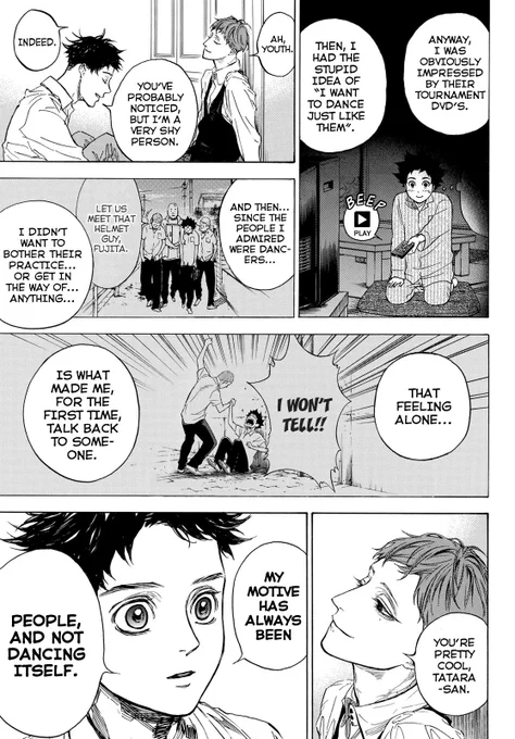 chp 60 was such a good chp. i love this exchange and how it perfectly encapsulates tatara's journey. almost feels like this introspection was written first and the events before this were written around to prove this point 