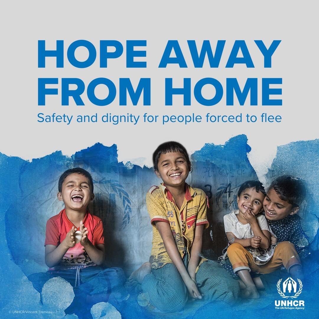 UNHCR_BGD's tweet photo. No matter who you are or where you're from, everyone has the right to safety + protection from war, violence &amp; persecution.

Our new #HopeAwayFromHome campaign aims to protect this human right so people #ForcedToFlee can do so safely + with dignity.
 
➡️ https://t.co/9dObRUCRqm https://t.co/AaSX0dW32o