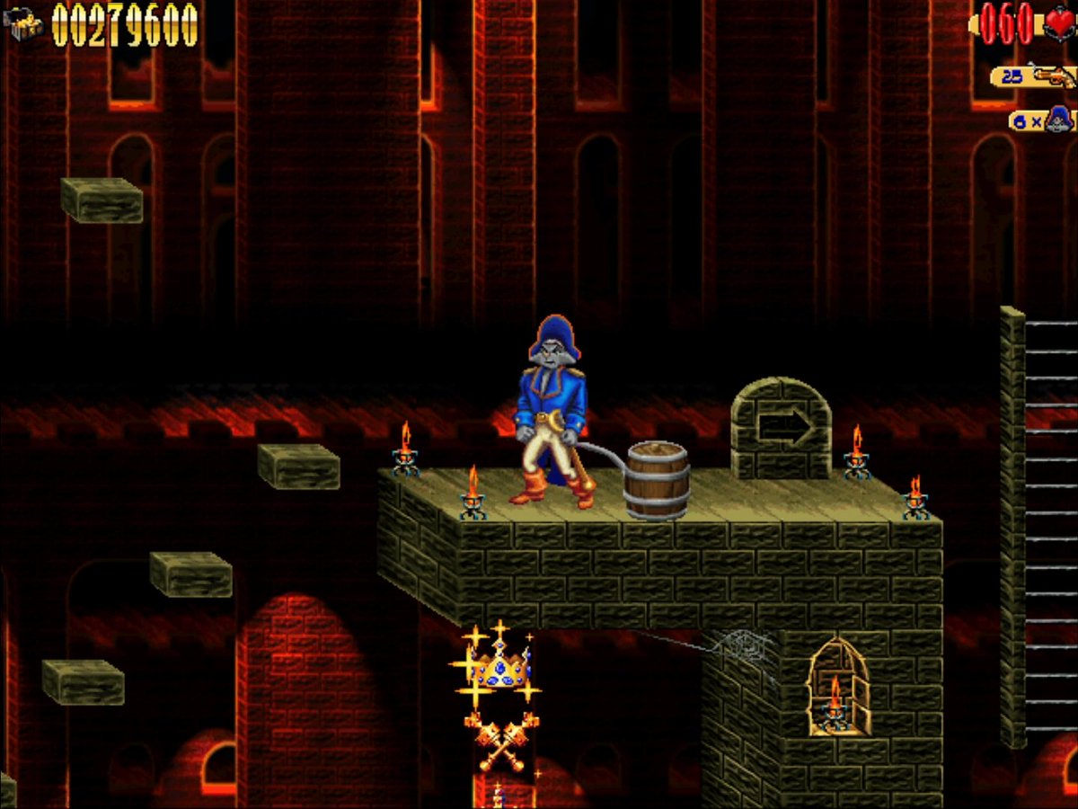 DrayoDraxGaming's tweet photo. Some #screenshots of my #RetroRePlay #gameplay of #CaptainClaw #PCGame #PCGames #Retro #RePlay #platformer #adventure #screenshot #ゲーム #ClawGame #monolithproductions #screenshot #videogame #videogames #game #games #smallstreamers #furrystreamer #smallgamers #Gamer #Gamers https://t.co/N4g1baFV2w