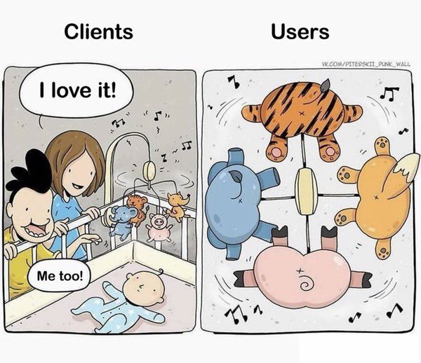 MacopeninSUTABA's tweet photo. ユーザー体験の大切さを学べる2コマ https://t.co/TrBxzCd31z