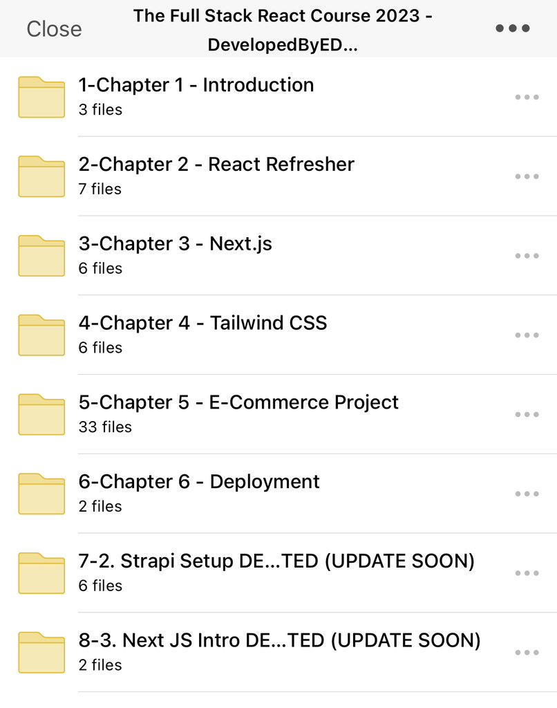 hTanveerAwan's tweet image. فل اسٹیک ری ایکٹ کورس بالکل فری
آٹھ چیپٹر
65 ویڈیوز ہیں
The Full Stack React Course 2023 - DevelopedByED
کورس لنک 👇
mega.nz/folder/dKonRIj…
ریٹویٹ کریں شاید کسی کے کام آجائے کاپی پیسٹ بھی کرسکتے ہیں