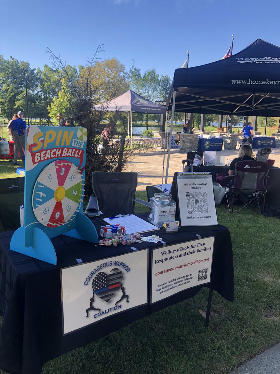 It's a beautiful day out. Come see us at the @camdenco_pros Community Unity Day from 10-2 and stay for the yoga class at 11am. #communityyoga #yogaforfirstresponders #wellnesstoolsforfirstresponders