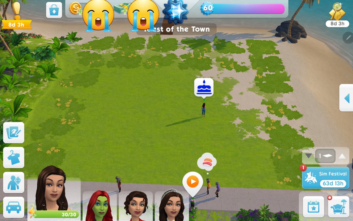 Holkelife's tweet photo. @TheSimsMobile Had most of my Sunset Jetty lot cleared and now...😭😭😭 https://t.co/9i807OjEbe