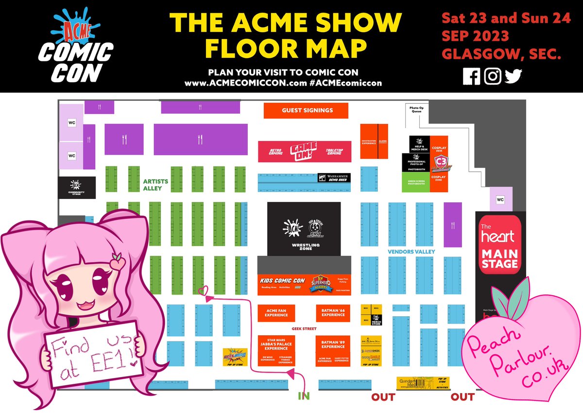 So excited for @Acmecomiccon! Heres how to find us! 

#acmecomiccon #acme #comiccon #glasgow #glasgowcomiccon #Scotland #artistalley #artist