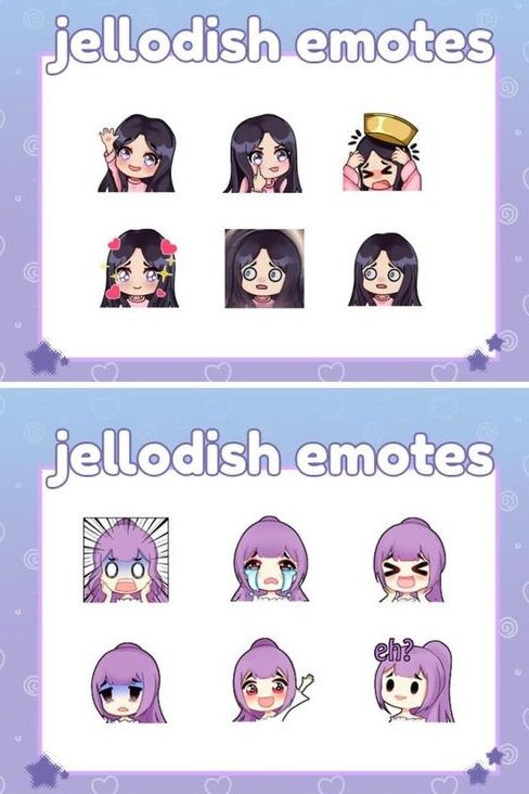BarbaraD16425's tweet photo. "Unlock a world of expression! 🎨🤩 Selling custom emotes for your streams and chats. Elevate your online presence with unique, eye-catching emotes. DM for inquiries! #EmotesForSale #Twitch #VTuberUprising #StreamerLife #ExpressYourself" https://t.co/Pk05DSyM6S