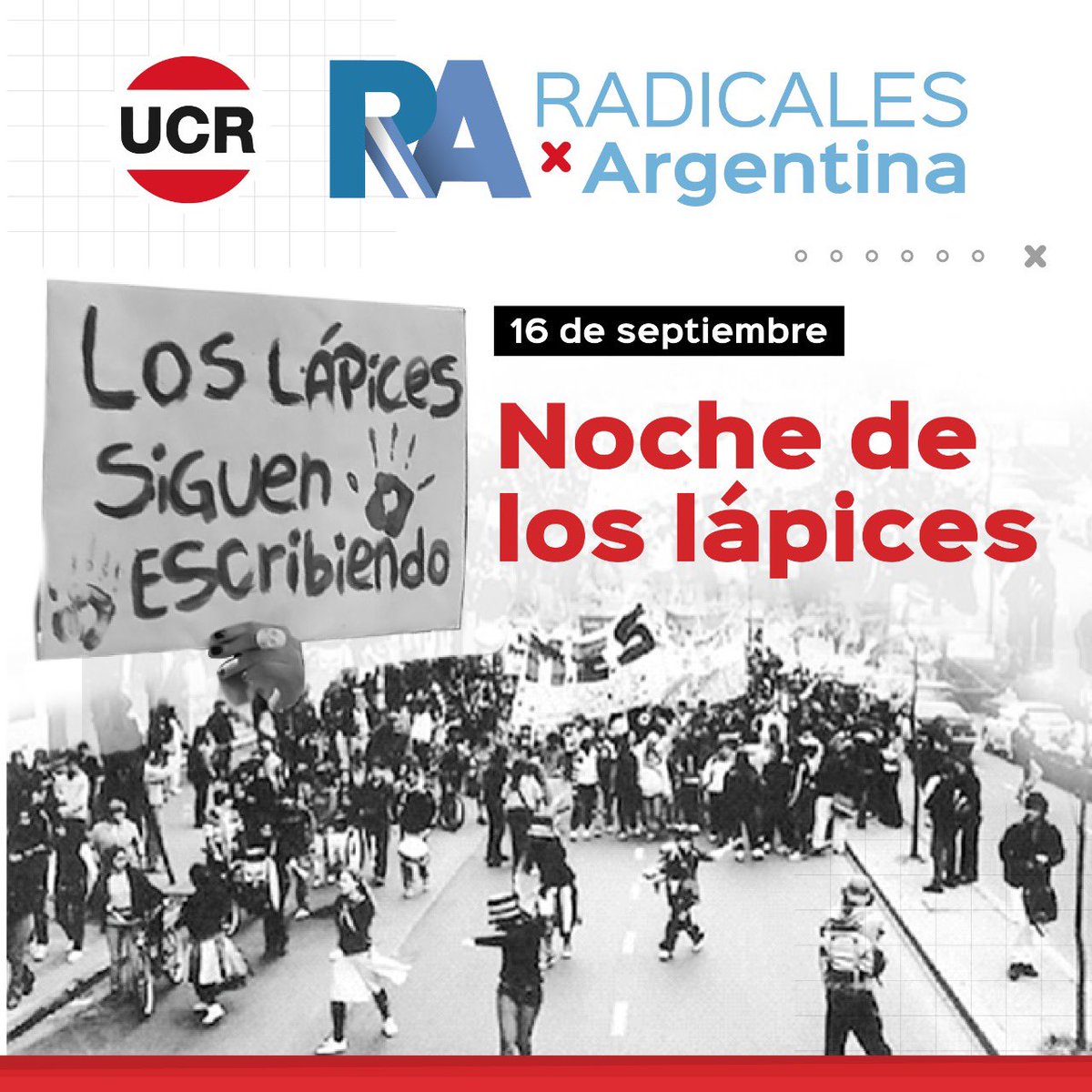 A 47 años de la Noche de los lápices recordamos a cada uno de los estudiantes secuestrados y desaparecidos.

La democracia, el diálogo y el consenso son siempre el camino para La Paz.
