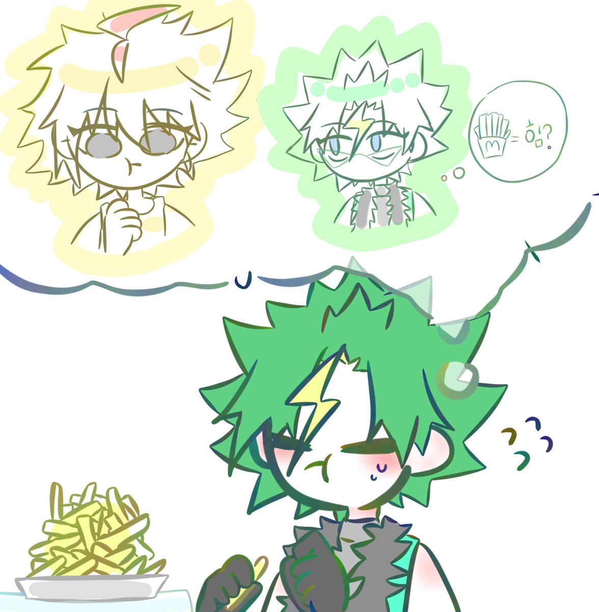 #65분_베이전력
사실 프리 힘의 근원은 감자튀김이었고..
