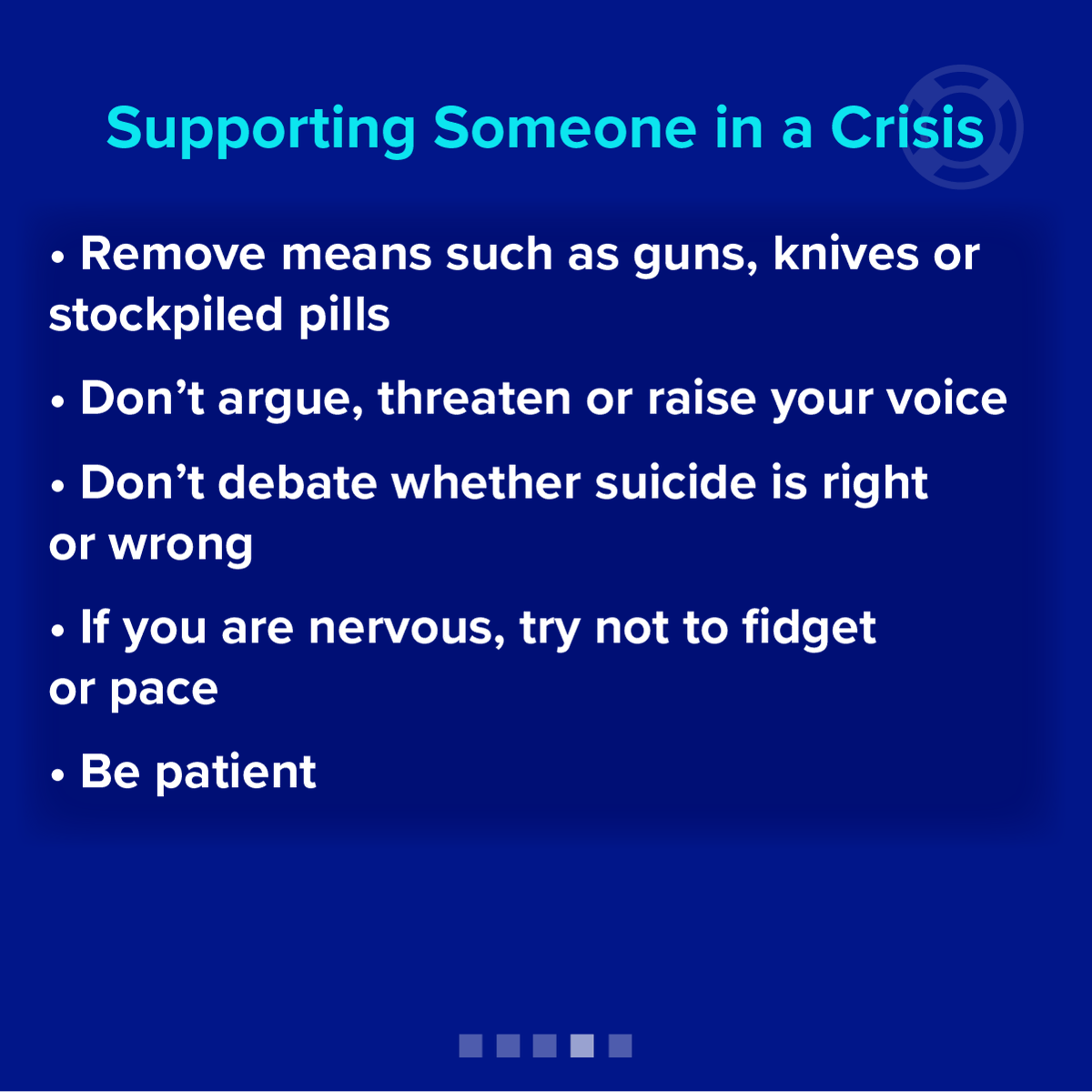HomeFrontMili's tweet photo. Today is the last day of #SuicidePreventionWeek.  Our partners, NAMI provide excellent resources on supporting someone in crisis- click through to learn more! https://t.co/O7Ed8izKCJ