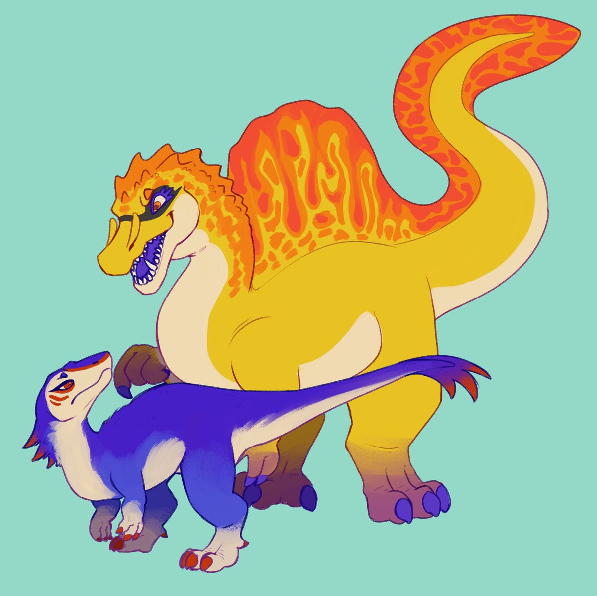 Gingerrrre's tweet photo. dinosaurs can be pretty big. https://t.co/931gll6NVz