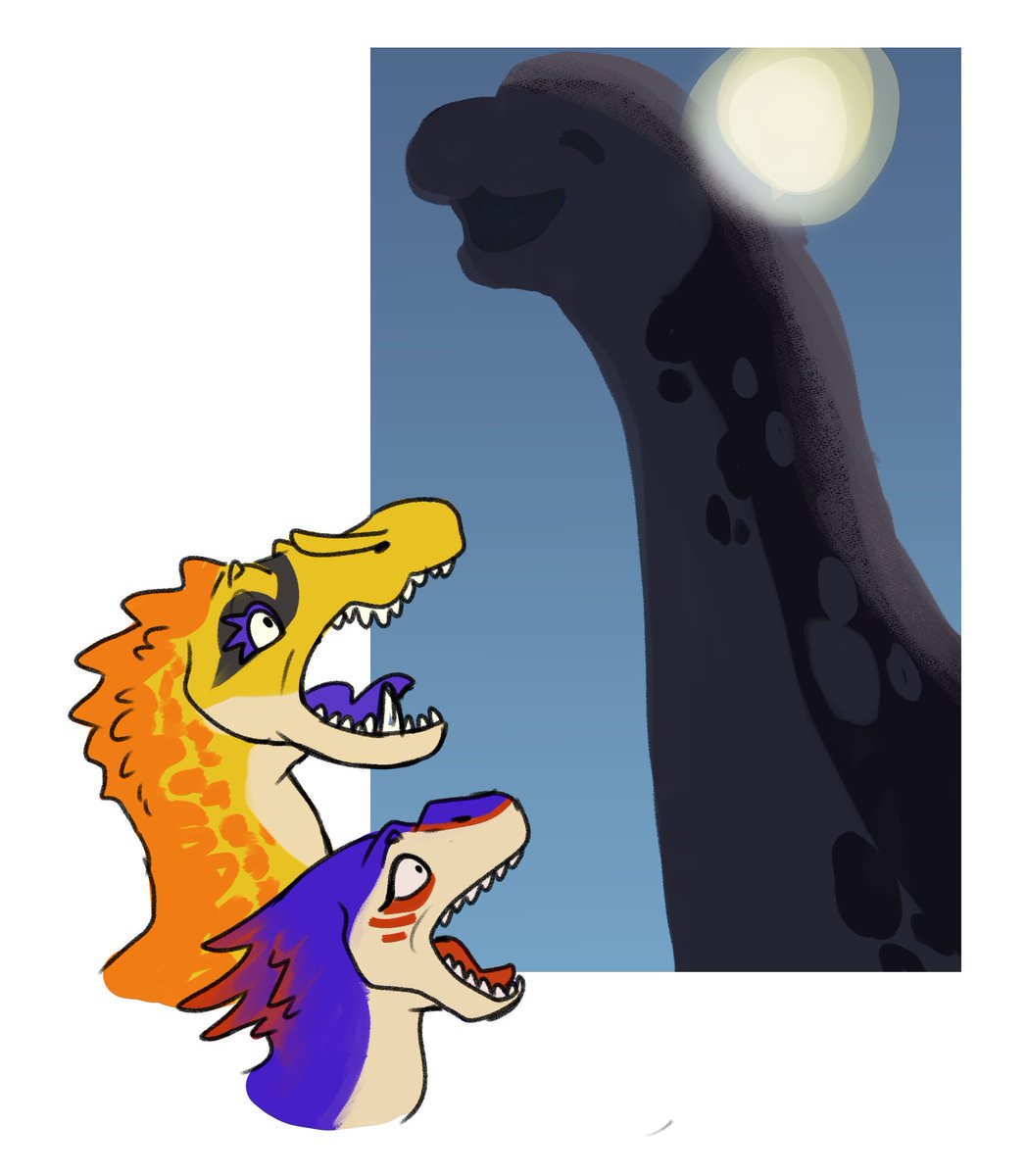 Gingerrrre's tweet photo. dinosaurs can be pretty big. https://t.co/931gll6NVz