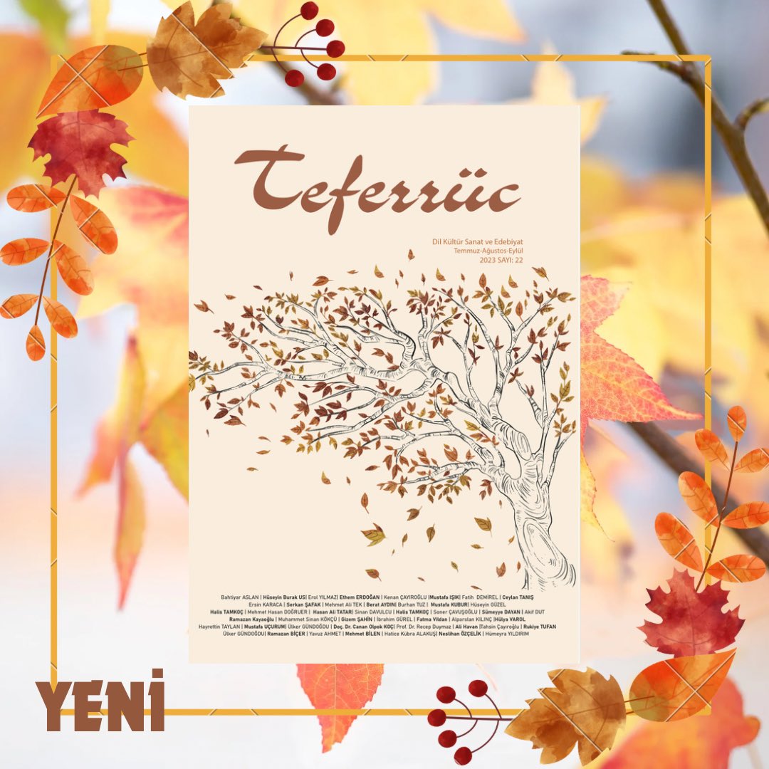 Teferrüc Dergisi 📚🇹🇷 (@teferrucdergisi) on Twitter photo Teferrüc Dergisi 2023 Eylül 22. Sayısı yayında. Yeni sayımız hayırlı uğurlu olsun.
<a href="/teferrucdergisi/">Teferrüc Dergisi 📚🇹🇷</a>
#teferrüc #eylül #sayı22 Teferrüc Dergisi 2023 Eylül 22. Sayısı yayında. Yeni sayımız hayırlı uğurlu olsun.
<a href="/teferrucdergisi/">Teferrüc Dergisi 📚🇹🇷</a>
#teferrüc #eylül #sayı22