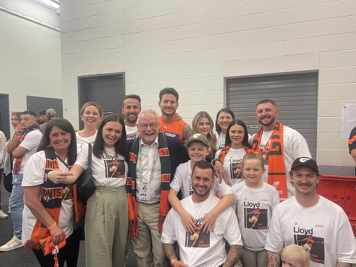 The wonderful  Lloyd family celebrating great victory by GWS Giants is there anybody left on Central Coast ?
