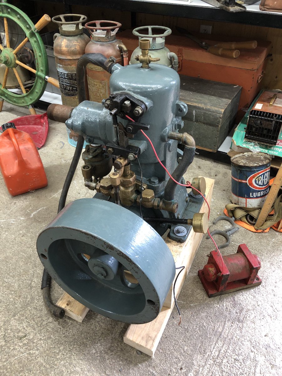 Brand new century old 3hp make and break for my traditional boat building project. Now I need a motorboat design.