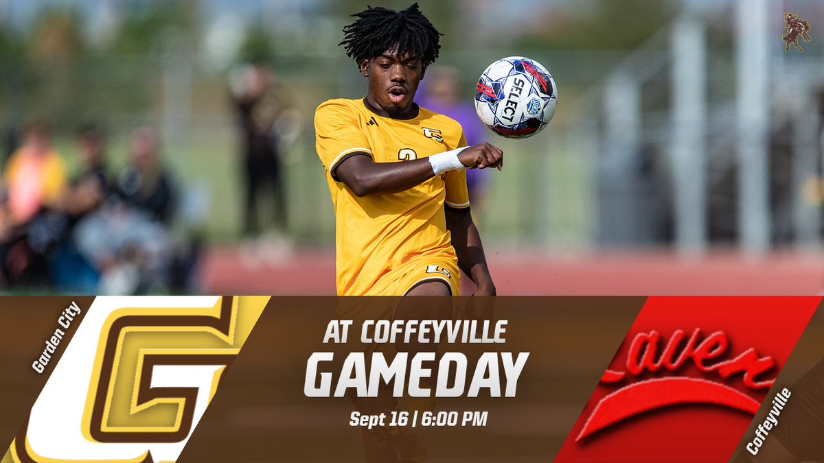 GAMEDAY!!

Men’s Soccer game day at Coffeyville Community College.
6:00 PM
Watch Live: youtube.com/channel/UC6T5o…
<a href="/BroncbusterMSOC/">Garden City Men’s Soccer</a>