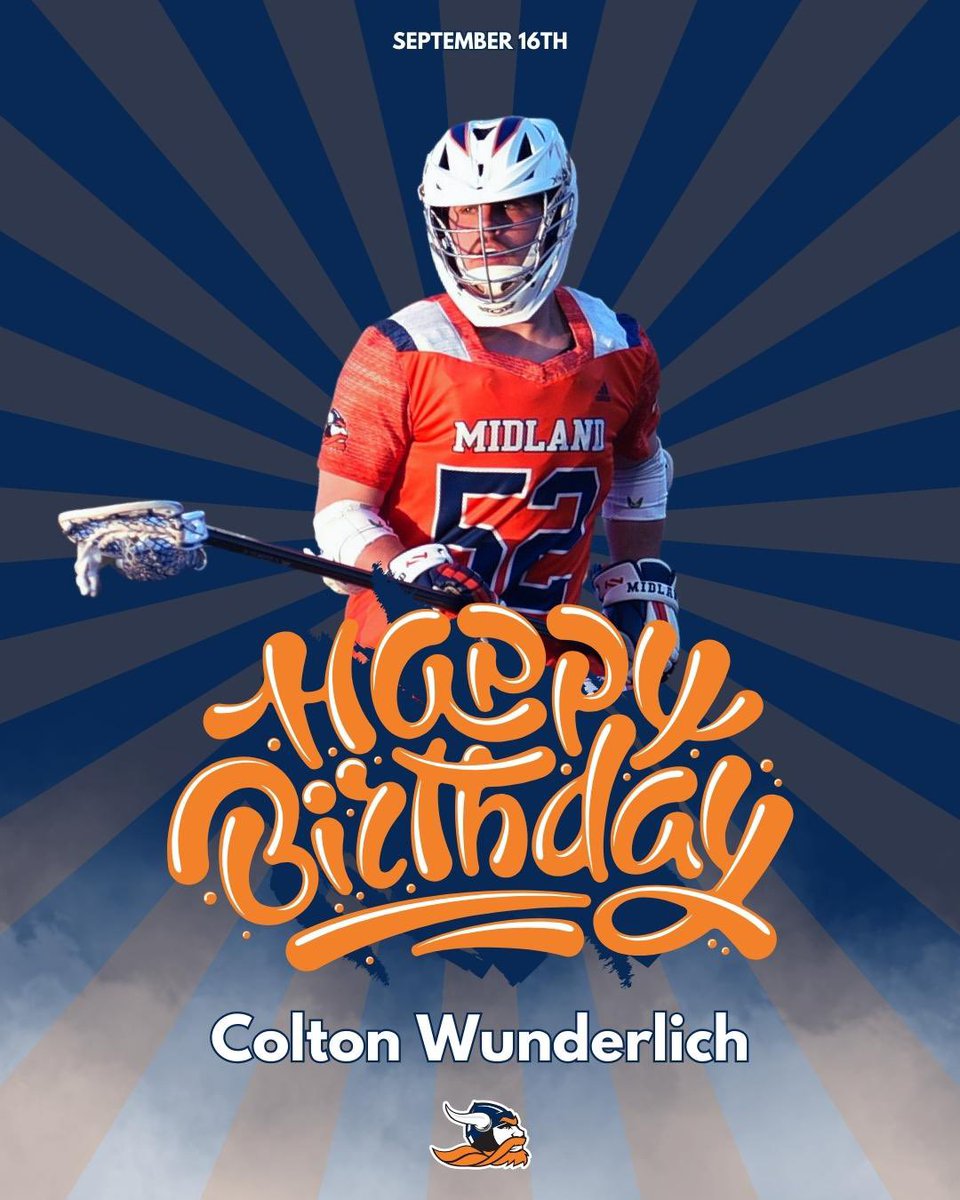 Happy birthday to Junior defender Colton Wunderlich! 🎂

Have a great day, 5️⃣2️⃣‼️

#happybirthday #midlandlacrosse