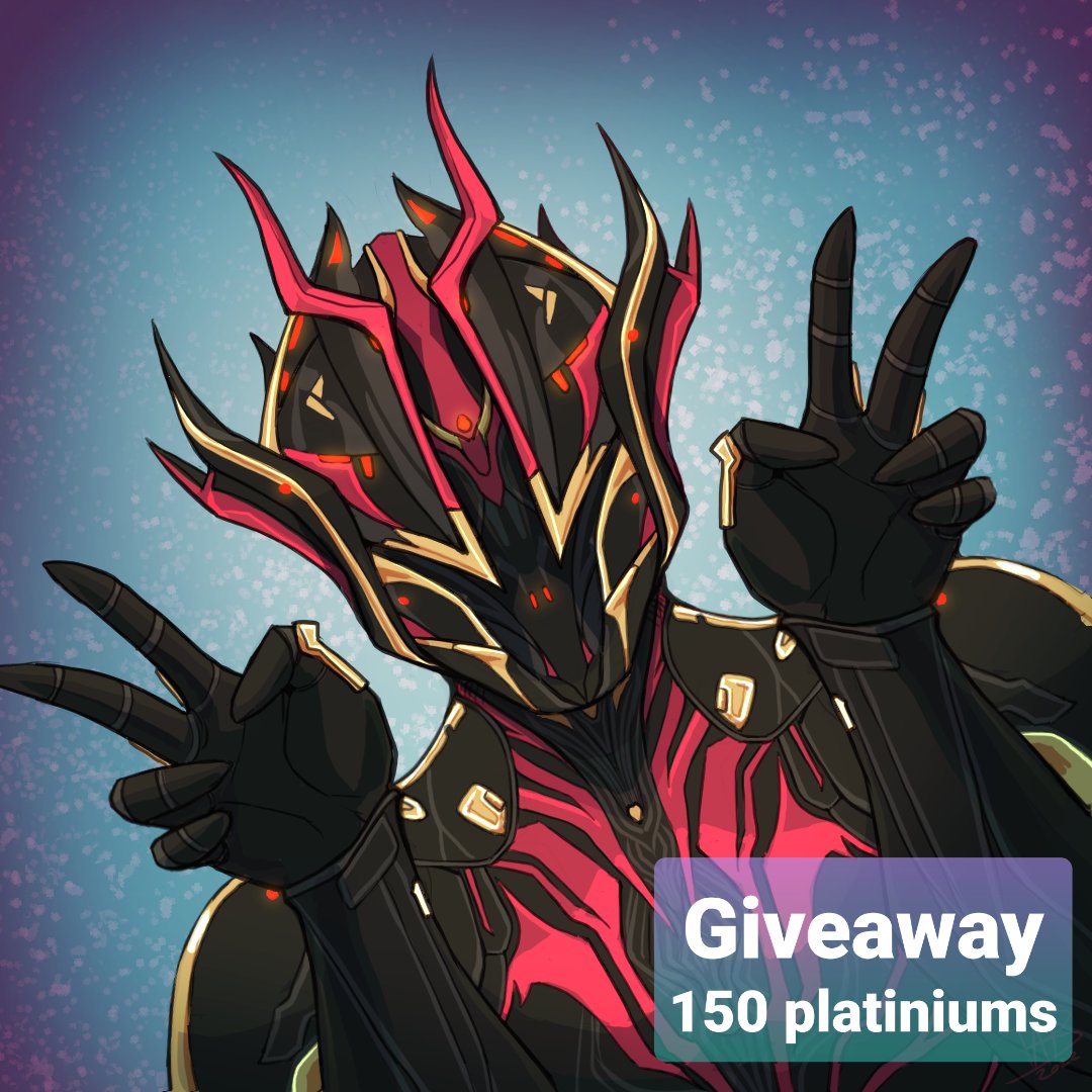 Carchara_'s tweet image. 💥150 platinums for 2 #Tennos 💥
Generous Gift from @PlayWarframe 💝

• Like and RT this post   
• Comment your IGN and your Platform

⌛️End and 🗳️Results: Septembre the 23rd  
Good Luck Everyone 🥳🍀#Giveaway #platinums
