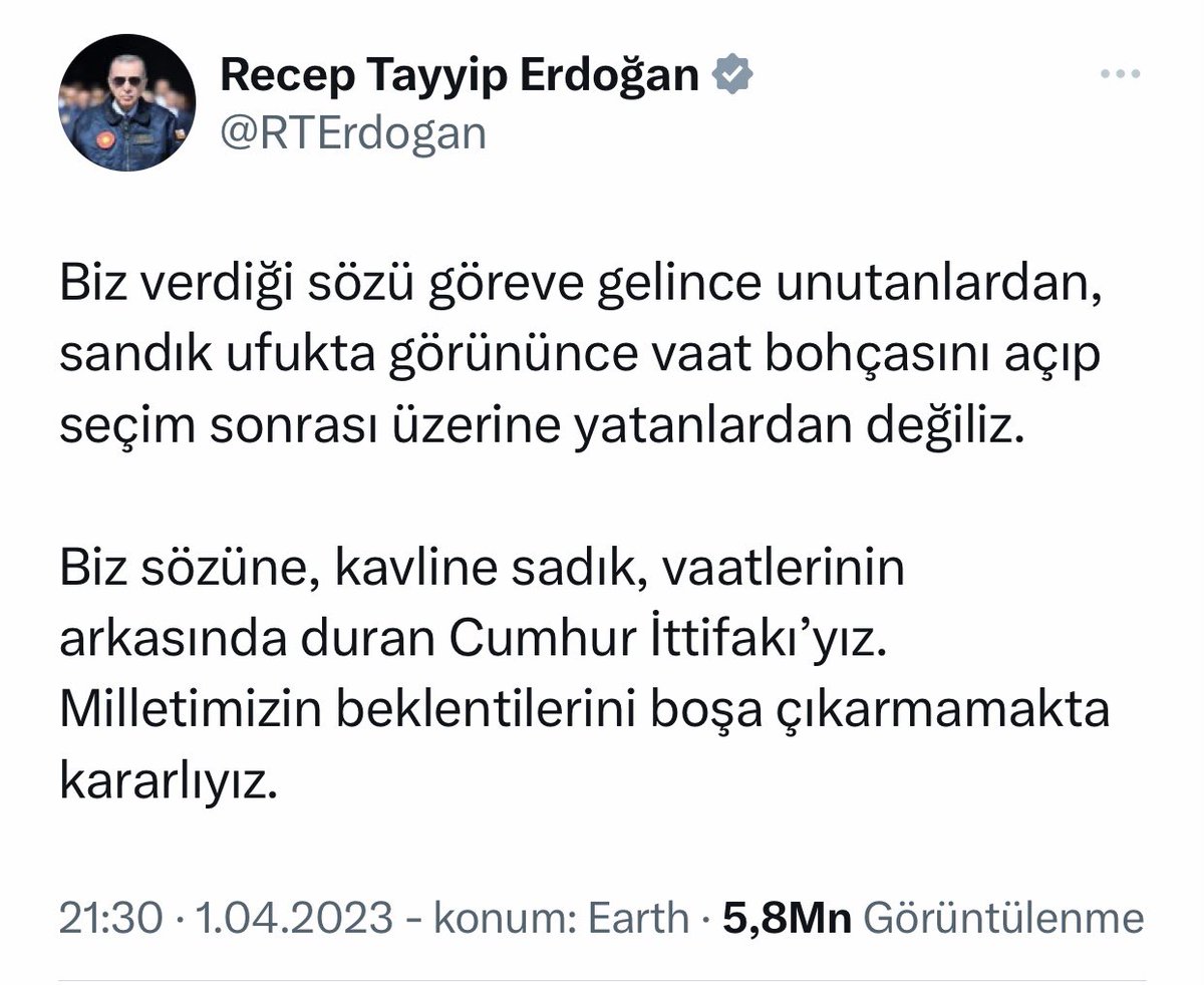 Seçim öncesi vaat bohçasını açtınız, seçim sonrası verdiğiniz sözün üzerine yattınız.

#sözünüzvardı mülakatı kaldıracaktınız, verdiğiniz söze ne oldu?

#MülakatKabulEdilemez
#Mülakat #MülakataHayır