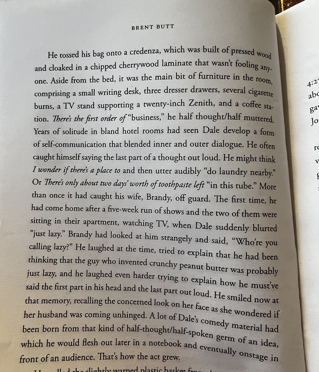 Patton Oswalt (@pattonoswalt) on Twitter photo Reading my advance copy of <a href="/BrentButt/">Brent Butt</a>’s hilarious/genuinely scary new novel HUGE. Perfect snapshot of road comedy in 1994. This passage alone gave me flashbacks. Get this book when it drops October 3rd! Reading my advance copy of <a href="/BrentButt/">Brent Butt</a>’s hilarious/genuinely scary new novel HUGE. Perfect snapshot of road comedy in 1994. This passage alone gave me flashbacks. Get this book when it drops October 3rd!