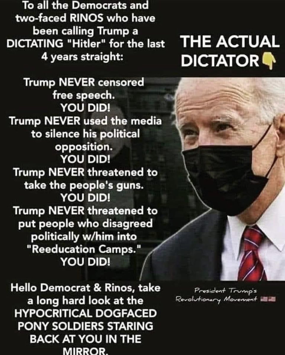 🚨Dictator🚨716A @lisahudsonchow7 @PAYthe_PIPER @MrClean00007 @NolaCookPatriot @Cornpopsoldlady @Pokemom2R @SaltLife177 ⁦@JoeHill_Music⁩ @PatriotInSF @Rnkst7 @rick5A1 @XvirtueSignaler @ShannonLancer @bamajayt @eliseo1183 @itismeindy500 @GTFOH1313 @dennyb116 @SiirSL_