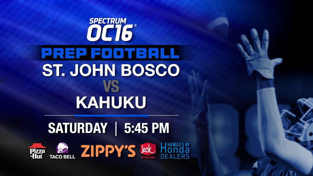 OC16Sports's tweet image. Prep Football: St. John Bosco vs Kahuku
📅: Saturday, September 16
⏰: 5:45 PM
📺️: Spectrum OC16 (channel 1016)
💻️: oc16.tv
📱: Spectrum News app - bit.ly/3L0Eo2w

#spectrumoc16sports #prepfootball #OIAfootball #hawaiifootball