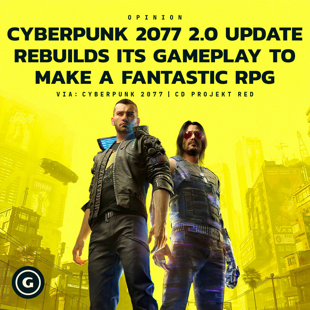 GameSpot's tweet photo. An all-new progression system with revamped perks, skill trees, and cyberware makes Cyberpunk 2077 worth revisiting, or jumping into for the first time.⁠ https://t.co/2yfuauNZeR