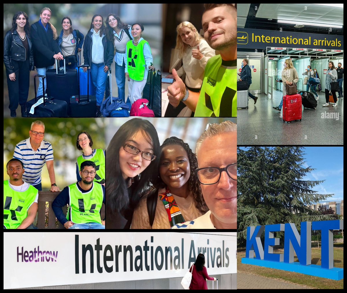 Our team has been out in force today at the airports and on campus for <a href="/UniKent/">University of Kent</a> international arrivals! #HelloKent! Great to meet so many excited (if a bit jet-lagged) faces arriving and show them to their new accommodation! ✈️ 🏃 🧳 🚌