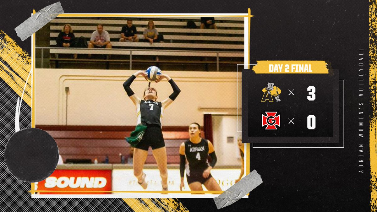 AdrianBulldogs's tweet photo. Hailey Farrell records her 2,000th career assist as the @AdrianWVB team defeats Grinnell College to wrap up the 2023 Viking Classic.

RECAP -- https://t.co/RkGyQ3RBT6

#d3vb #GDTBAB https://t.co/px8tlLUTYG