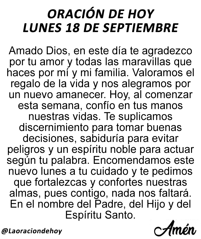 Oración De Hoy tweet media