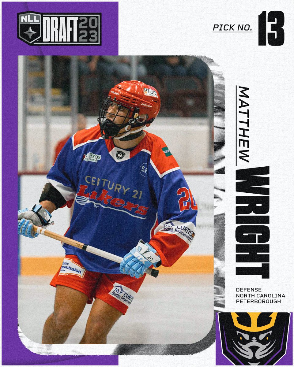 The pick is in. <a href="/SealsLax/">San Diego Seals</a> select Matthew Wright with the 13th selection in the 2023 Entry Draft.  

<a href="/PtboLakersLax/">Peterborough Century 21 Lakers</a> | <a href="/UNCMensLacrosse/">UNC Men's Lacrosse</a>