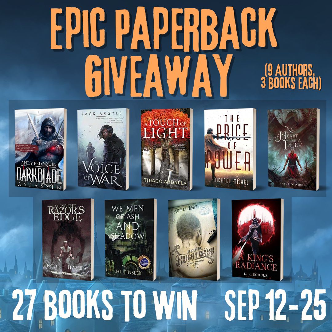 JamesLDulin's tweet photo. Stock your shelf with some amazing indie fantasy paperbacks!

9 authors, 3 books each, 27 chances to win!

Entryblink below. 

@AndyPeloquin @SFFAuthor @TAbdalla @Michael__Michel @RoboftheHayes @hollytinsl3y @KrystleMatar @L_R_Schulz https://t.co/5OjjUaH1Eu