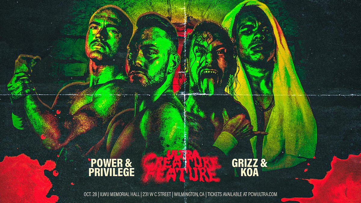 [BREAKING] REMATCH CONFIRMED!!! POWER & PRIVILEGE (C.L.A.S. and Devin Reno) vs. GRIZZ & KOA The last time these two teams were face to face, Power & Privilege lost by count out...nothing was solved...on October 28th, there MUST be a winner! @WremixTV presents ULTRA