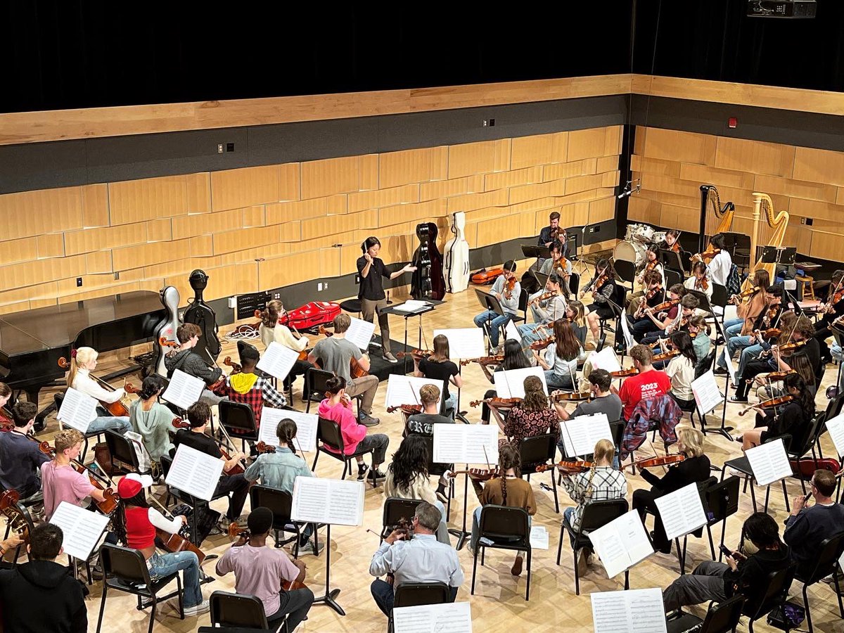 So honored to have spent this past week at @interlochenarts rehearsing with the talented Academy Orchestra! It was my first time visiting this storied campus, and it is as magical as I had imagined, and more.