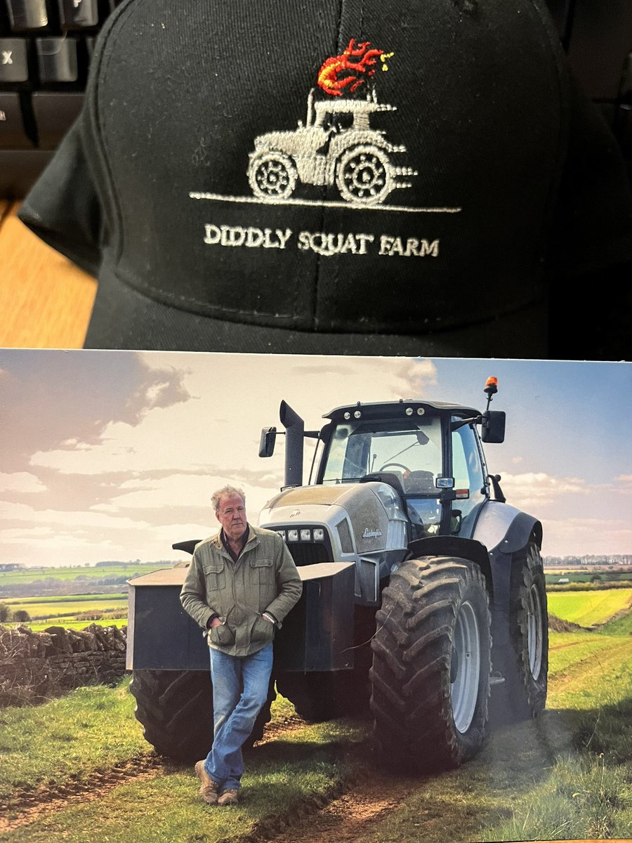 I’m loving my early birthday present from the Mrs from @JeremyClarkson #diddlysquatfarm