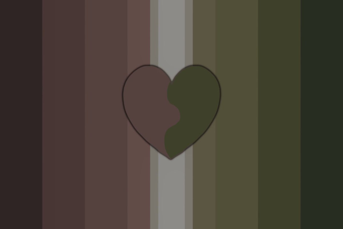 my take on the aro4aro flag :P 
stripes have non special meaning i just did green bcuz aroflag has green and pink bcuz my bf said to use pink 
#flagtwt #aro #aromantic #arotwt #aromantictwt #aroace #aroacetwt