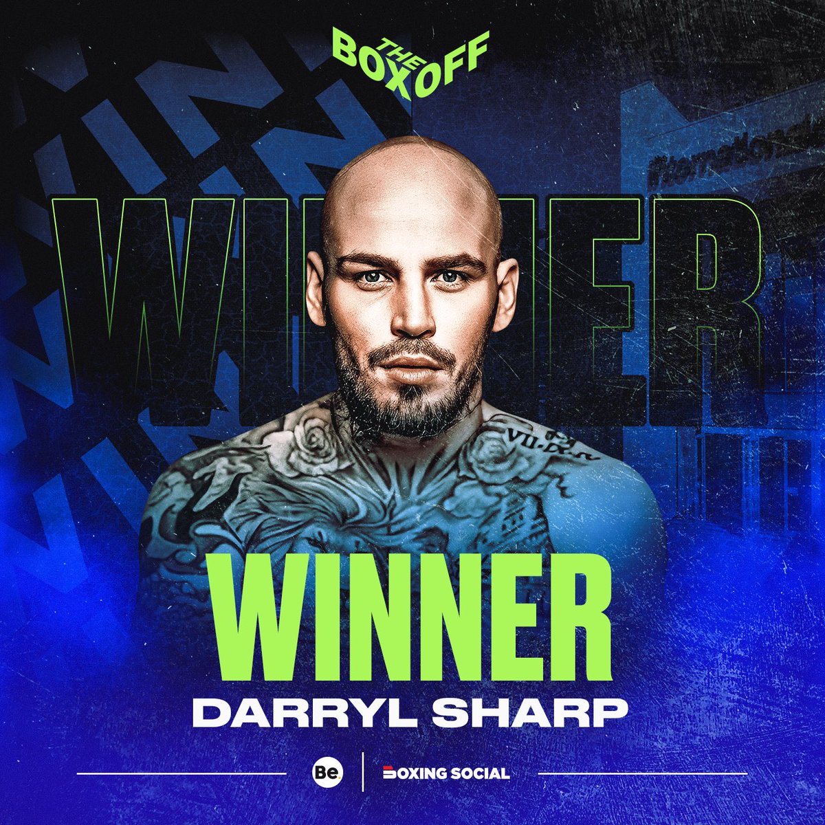 theboxoffuk's tweet image. 🏆 𝗪𝗜𝗡𝗡𝗘𝗥

A huge first round and an even bigger win for Darryl Sharp who defeats Ben Thomas 39-36 on the referees scorecard! 🥊 

#TheBoxOff #ThomasSharp #Boxing