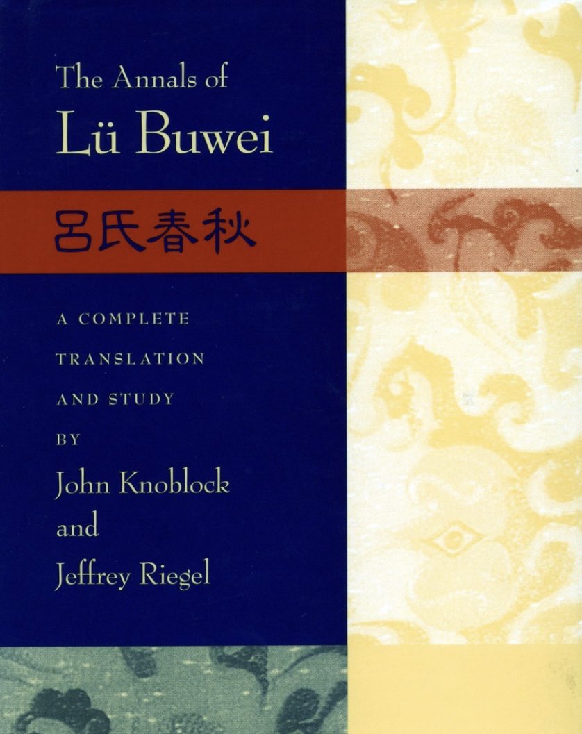 “The Annals of Lü Buwei was prepared as a handbook for the young King Zheng [of Qin]. The text presents a complex vista of history and even a philosophy of history which justifies dynastic succession. Once King Zheng had unified the central states, he harks back to the Annals’ …