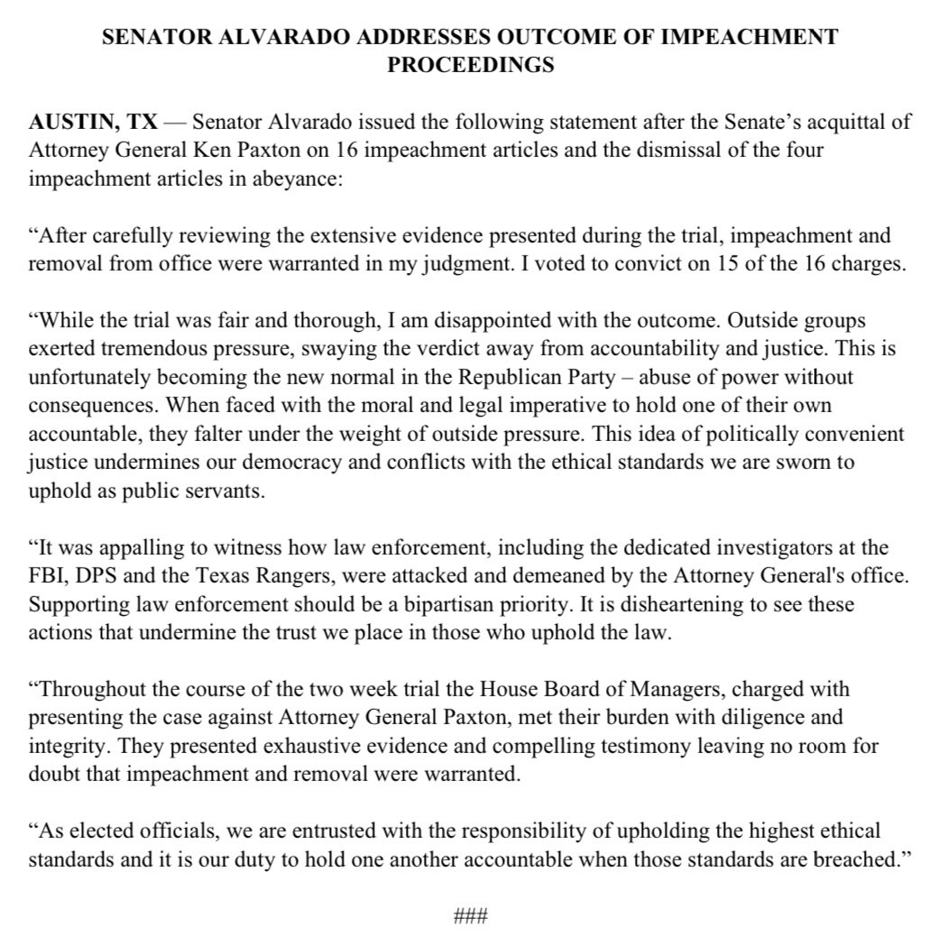 Carol Alvarado tweet media