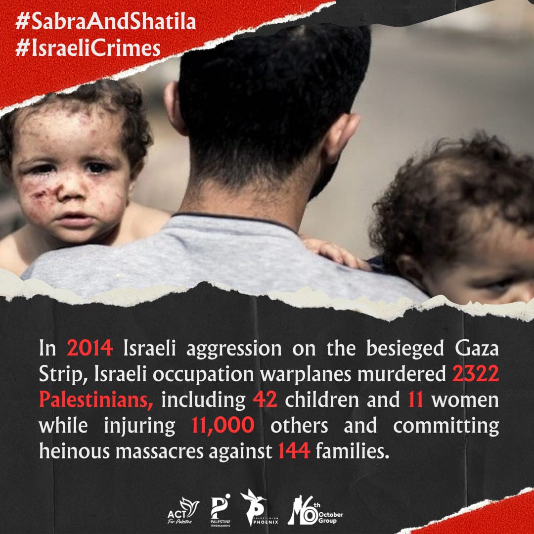#SabraAndShatila
#IsraeliCrimes
#16thOctoberGroup