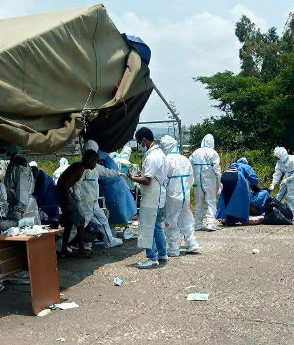 MaedotmEthiopia's tweet image. Thousands of Amhara civilians, like Mengstu Alem, from Behme Mariam Kebele on the outskirts of Bahir Dar, endure unimaginable suffering in repurposed storage facilities turned concentration camps. Basic necessities are absent, and lives are lost. This underscores the ongoing…