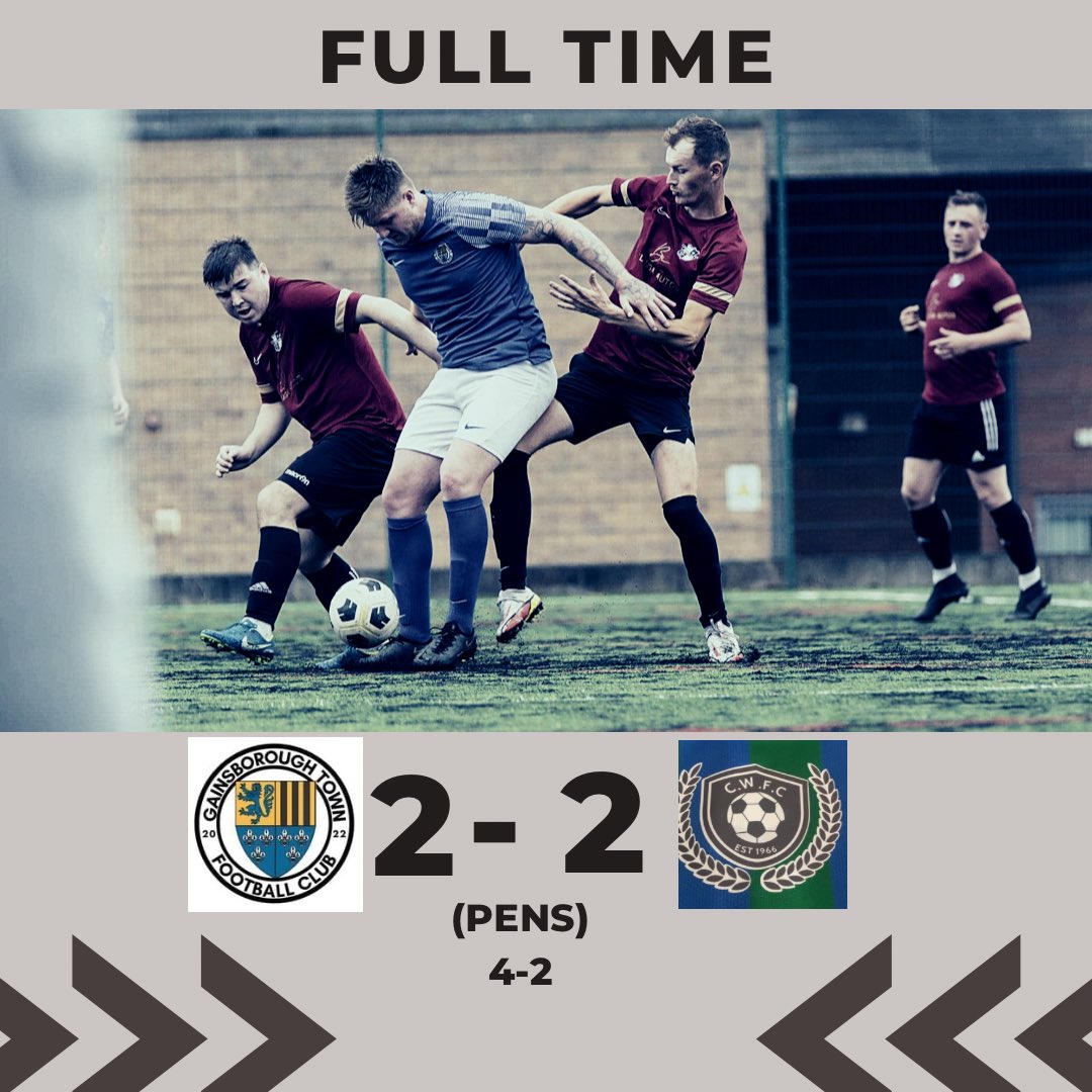GainsTownFC's tweet photo. Next round of the sporting shield for Gainsborough Town, as we were victorious over the college wanderers on penalties 4-2.
 
The lads battled well against a strong opposition for 120 minutes, 65 of those with 10 men, but the lads dug deep and won on penalties. https://t.co/R9VWuDdX19
