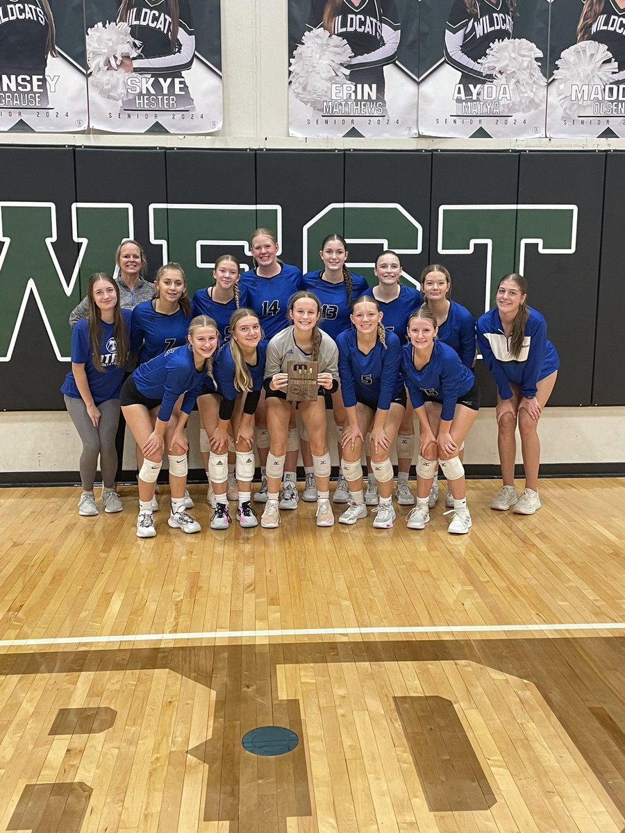 PLSouthTitanVb's tweet photo. This group just played some AMAZING volleyball… well done ladies! Champions of the Millard West JV Tourney. #cravethechase https://t.co/mcFTJ0nHUX