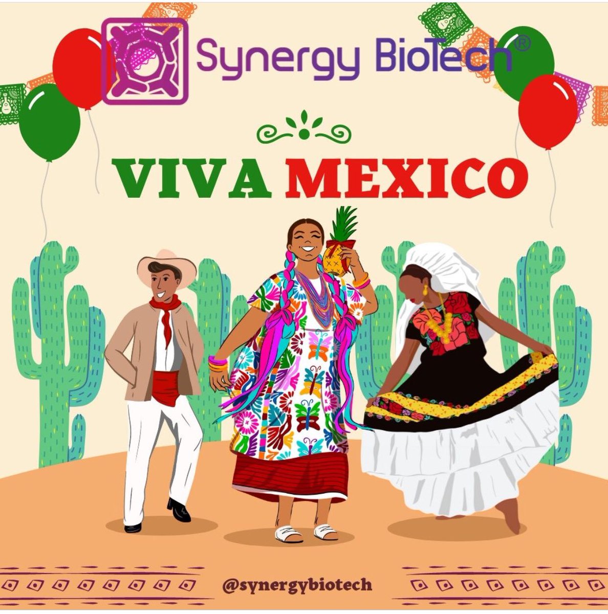 SynergyBioTech's tweet photo. 16 Septiembre 2023 #VivaMexico #16DeSeptiembre #synergybiotech https://t.co/sAdcM8iSIx