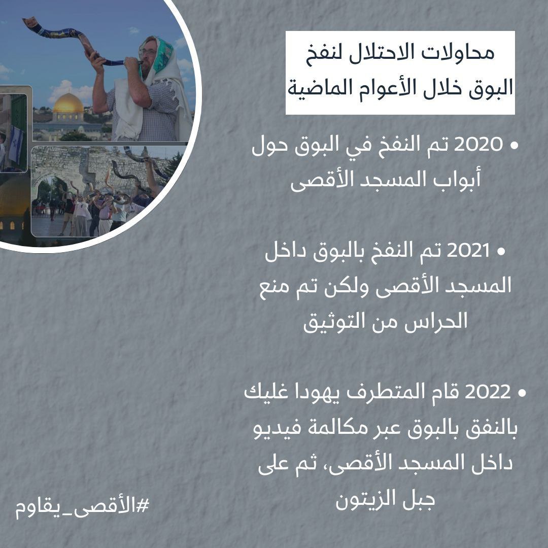 albasma_2003's tweet photo. والله لقد آن الأوان لكسر الجبروت الصهيوني الزائف، آن الأوان لندفع عن أقصانا الانتهاكات التي تحدث فيه ولنحيي بين ساحاته الصلوات والعبادات

اليوم يبدأ أول أيام عيد رأس السنة العبرية فماذا تعرفون عنه ؟ 

#الاقصى_يقاوم https://t.co/MR00qNWT7Y
