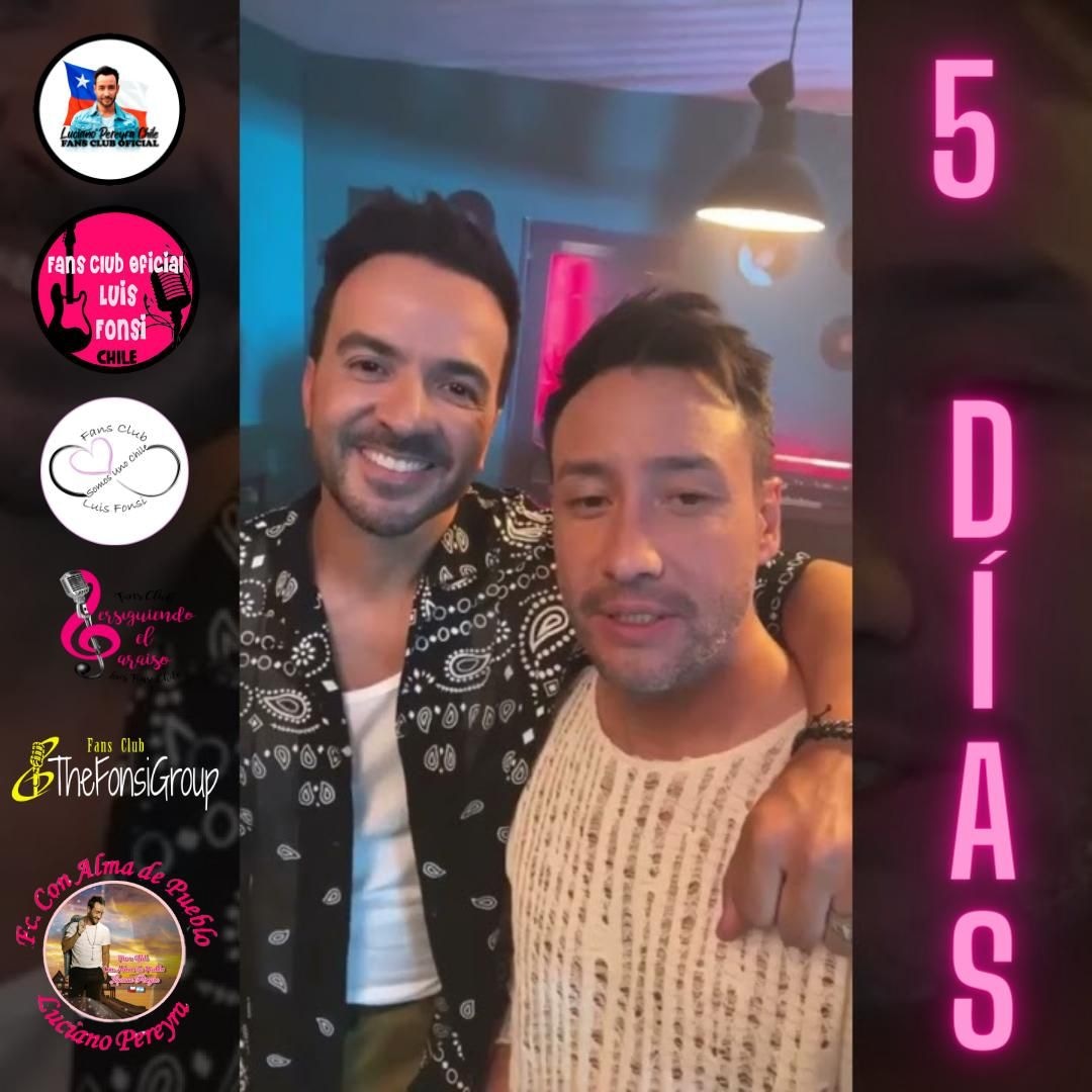 PEPChile's tweet photo. Solo 5 días faltan para el gran estreno de #SiestaDeVerano el nuevo single de @lucianopereyraoficial junto a @luisfonsi ¿que lindo ,no?  
#InstaChile #InstaFonsi #LuisFonsi https://t.co/JYJMeYPGnW